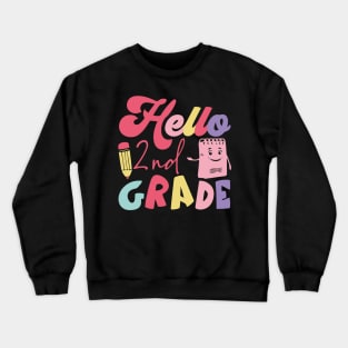 2nd Grade Second Happy First Day of School Crewneck Sweatshirt